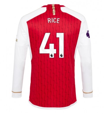 Lacne Muži Futbalové dres Arsenal Declan Rice #41 2023-24 Dlhy Rukáv - Domáci
